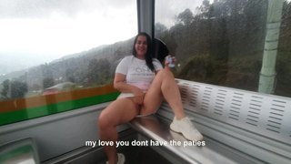 They catch me fucking in the cable car of Medellín, Colombia kathalina7777 exhibitionist forever