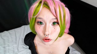 Mitsuri Kanroji en cosplay de lolita — Sexe brutal et fellation asiatique | Tantaly