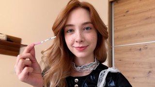 ¿Qué hacer si tu empleada doméstica queda embarazada después de un creampie? ¡Vuelve a follártela fuerte! - Loly Nebel