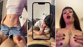 A la hermanastra le hace falta una verga para grabar un video para su novio