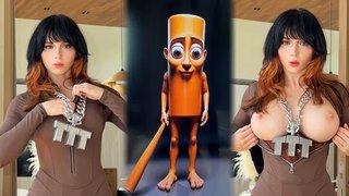 Tung Tung Tung Sahur T3 Cosplay Sweetie Fox Brainrot - Boquete pesado e sexo anal bruto com gozo na bunda